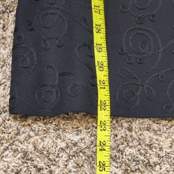 John Meyer Collection womens black swirl embroidered blazer - Picture 12 of 14